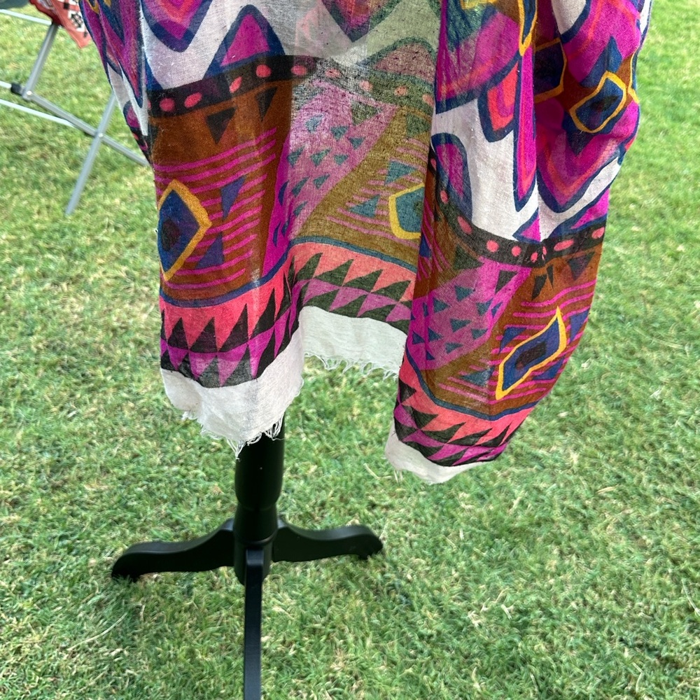 Anthropologie Subtle Luxury - Stripe Bohemian Kimono Pre-Owned Condition - Picture 12 of 12